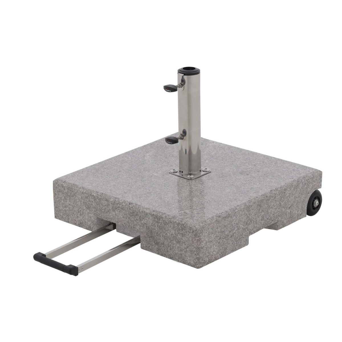 Doppler Trolley Granitsockel; 45x45x30 cm (LxBxH); grau