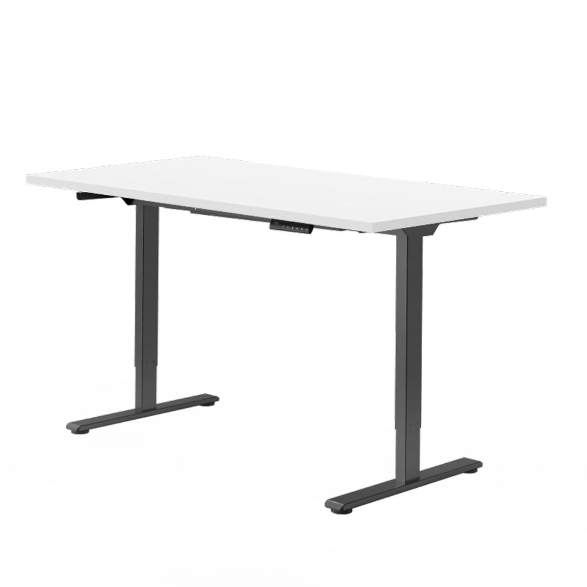 FlexiSpot Höhenverstellbarer Schreibtisch Kohlenstoffstahlrahmen; 148x86.8x5.9 cm (LxBxH); schwarz/weiß; rechteckig