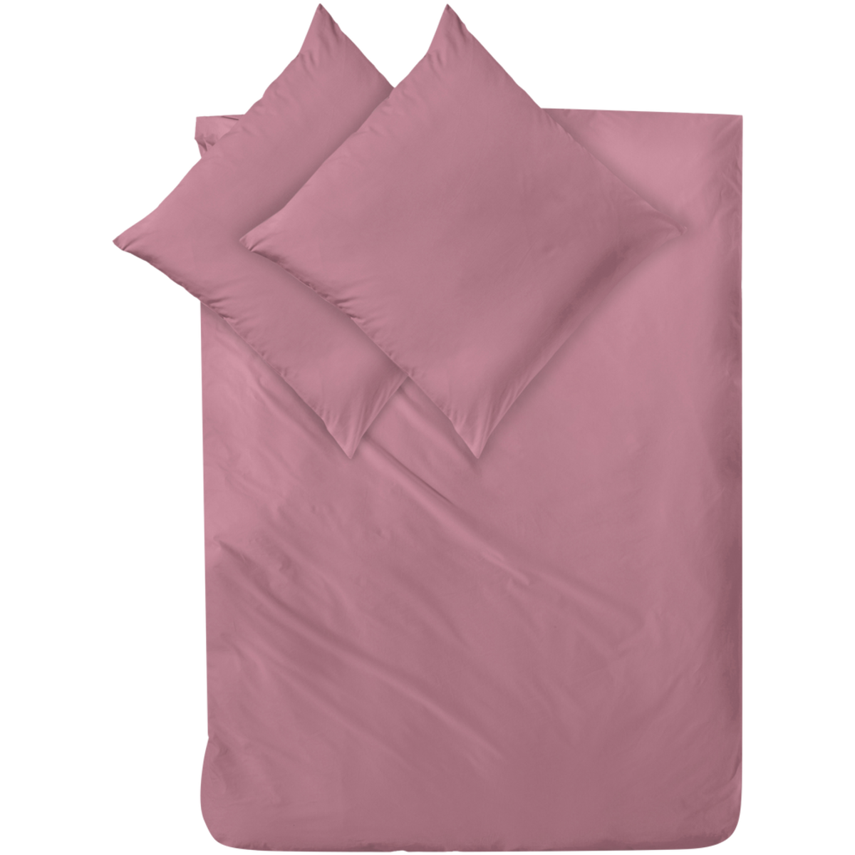 Decoper Decoper ® Mako-Satin Bettwäsche-Set aus 100% Baumwolle 200x200 cm (BxL), 80x80 cm (LxB); rot