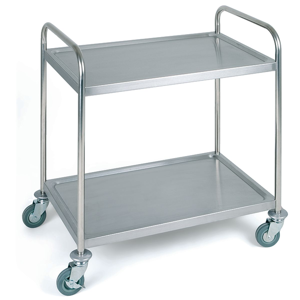 APS Servier-/Transportwagen GO, Edelstahl; 59x59x93 cm (BxTxH); silber