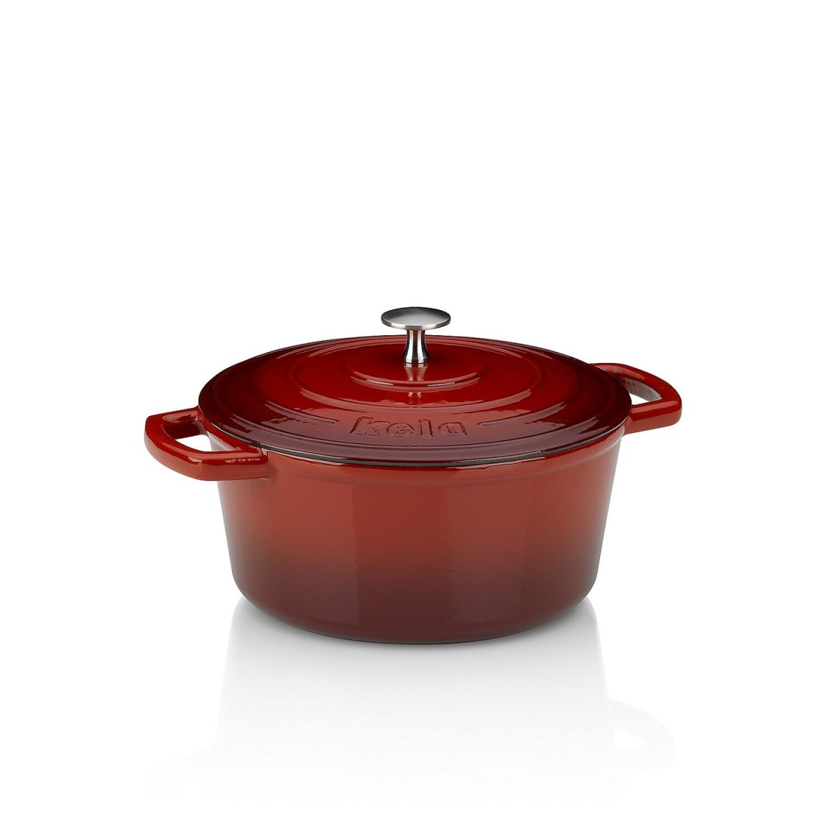 kela Bräter Calido Gusseisen Rund 3.8 l, 24x12 cm (ØxH); rot; rund