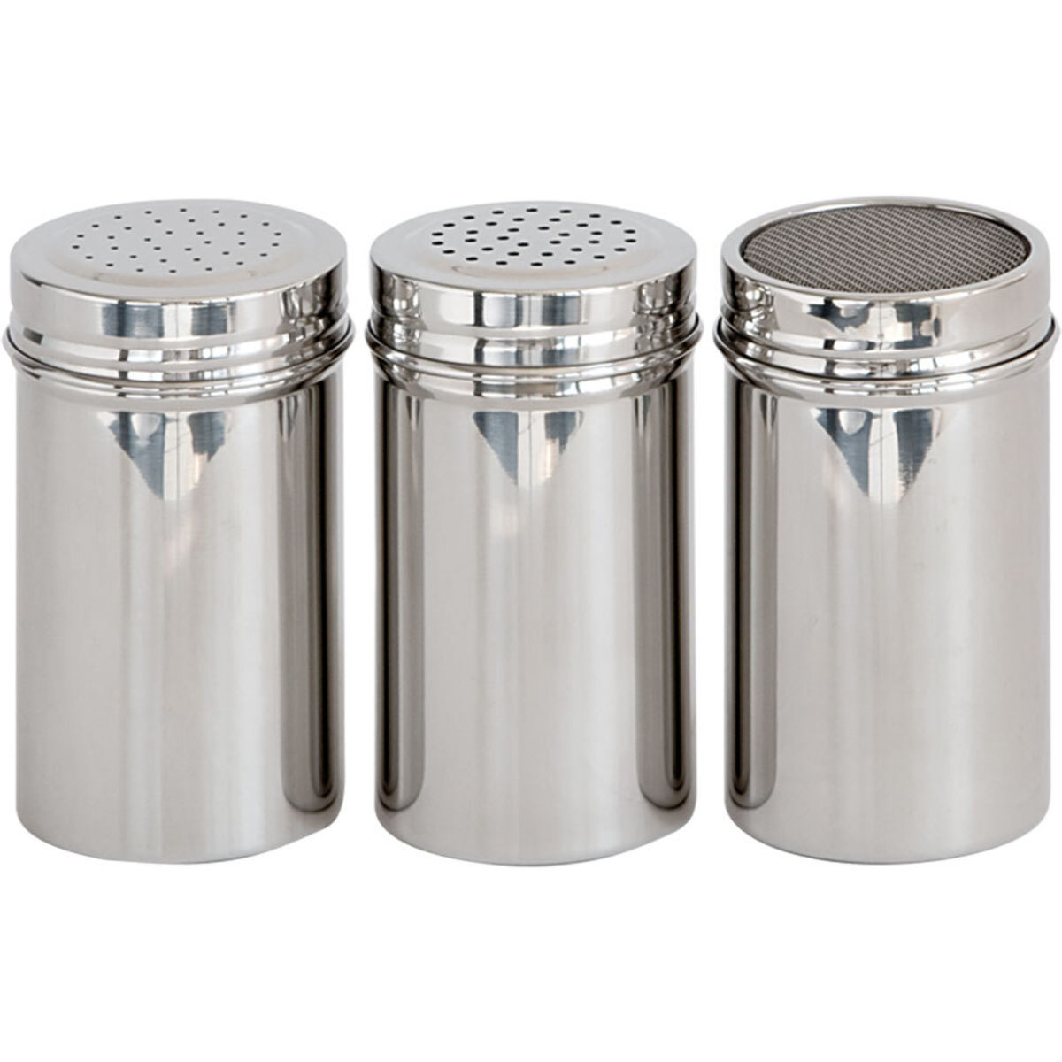 Stalgast Gewürzstreuer grob, 0,4 Liter, Ø 70 mm, Höhe 130 mm 400 ml, 7x13 cm (ØxH); silber