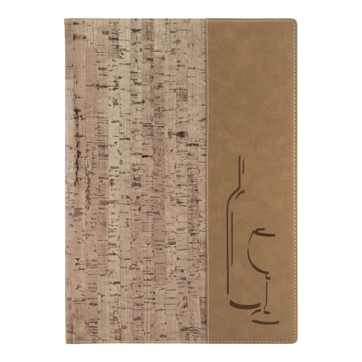Carta delle bevande A4 Design - Sughero - 4 facciate Securit; beige