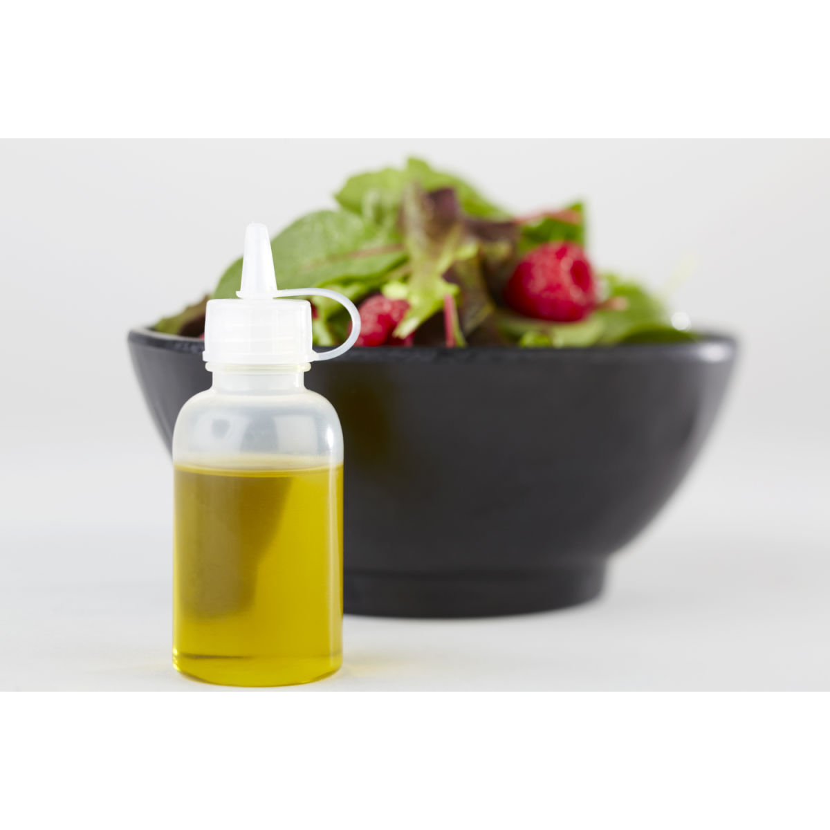 APS Quetschflasche MINI, 4er-Set, Polyethylen 0.05 l, 3.5x3.5x3.5x10 cm (ØxLxBxH); transparent; rund