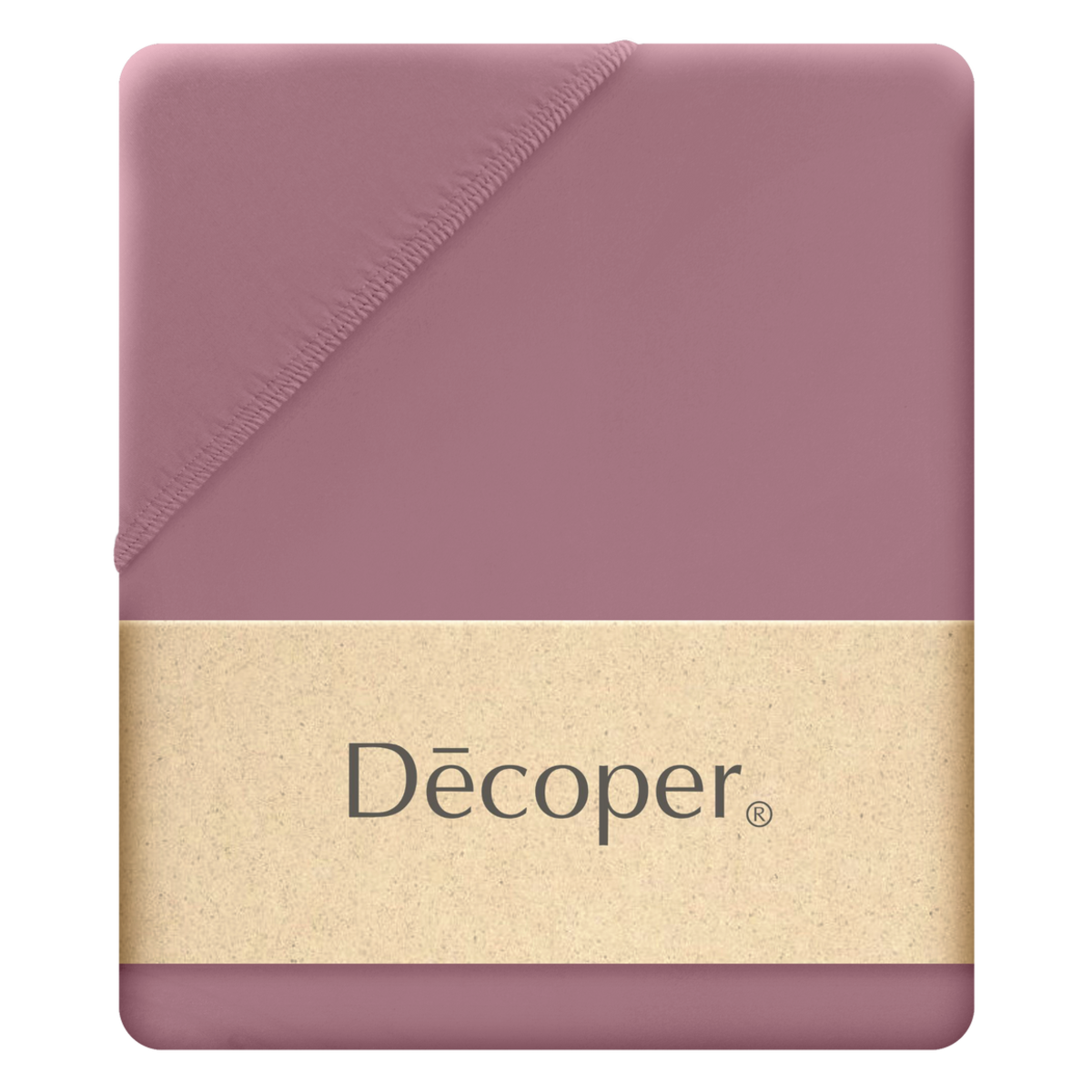 Decoper Decoper ® Mako-Feinjersey Spannbettlaken aus 100% Baumwolle 180-200x200 cm (BxL); lila