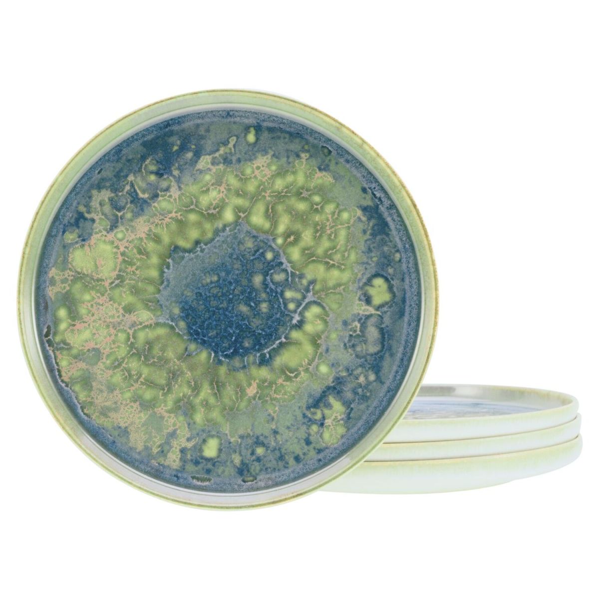 CreaTable Yuki - Speiseteller 4-tlg 28x3 cm (ØxH); mehrfarbig; rund; 4 Stück / Pack