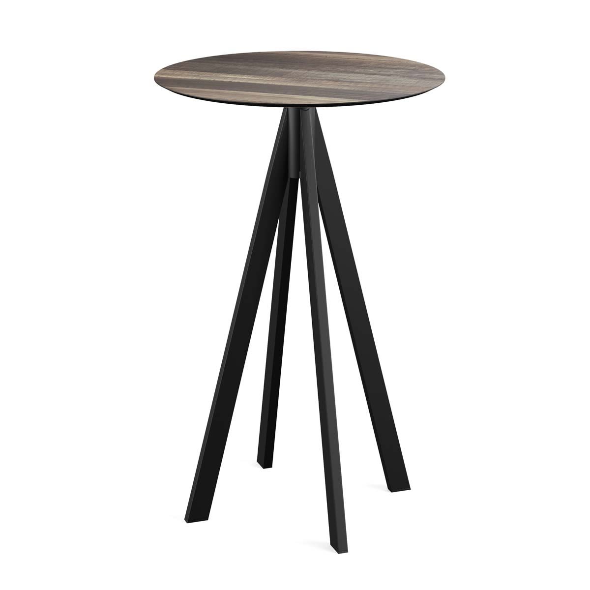 Feros Stehtisch Infinity Gestell + HPL rund 109.2x70 cm (HxØ); hellbraun; rund