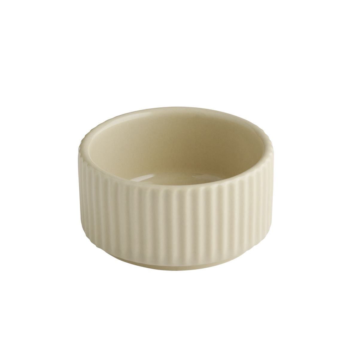 APS Schale -THE GRID-; 70 ml, 7.5x4 cm (ØxH); beige; 6 Stück / Pack