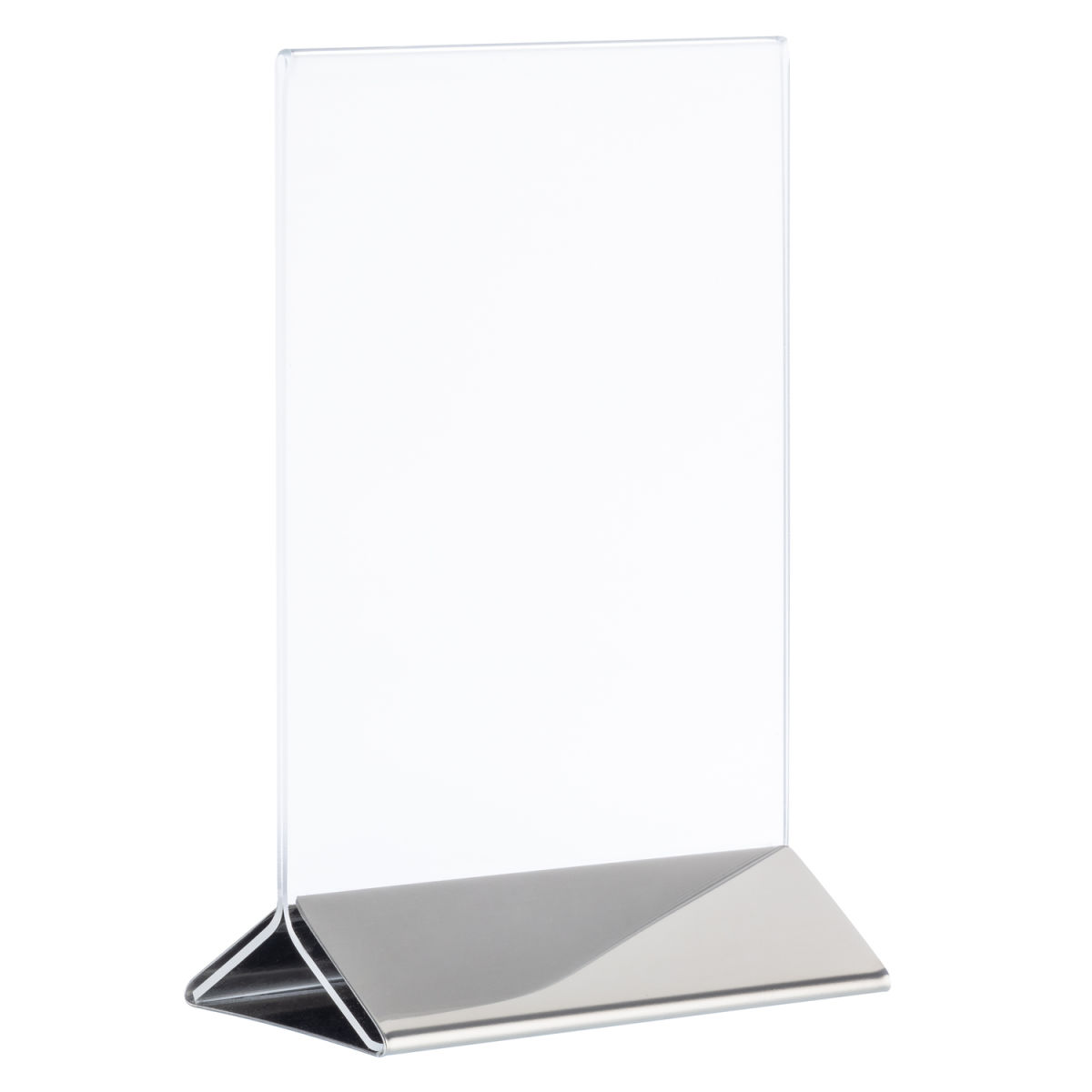 APS Kartenhalter, passend für DIN A4 21x7x32 cm (LxBxH); transparent/silber