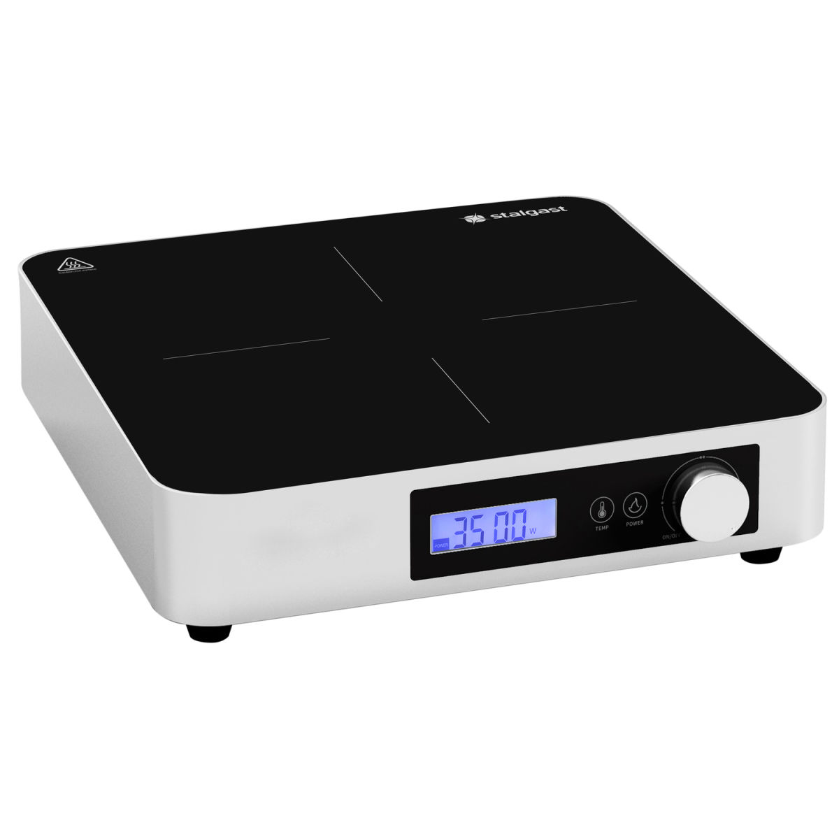 Stalgast Induktionskochplatte, 3.5 kW, 230 V 39.5x39.5x9.5 cm (BxTxH); mehrfarbig