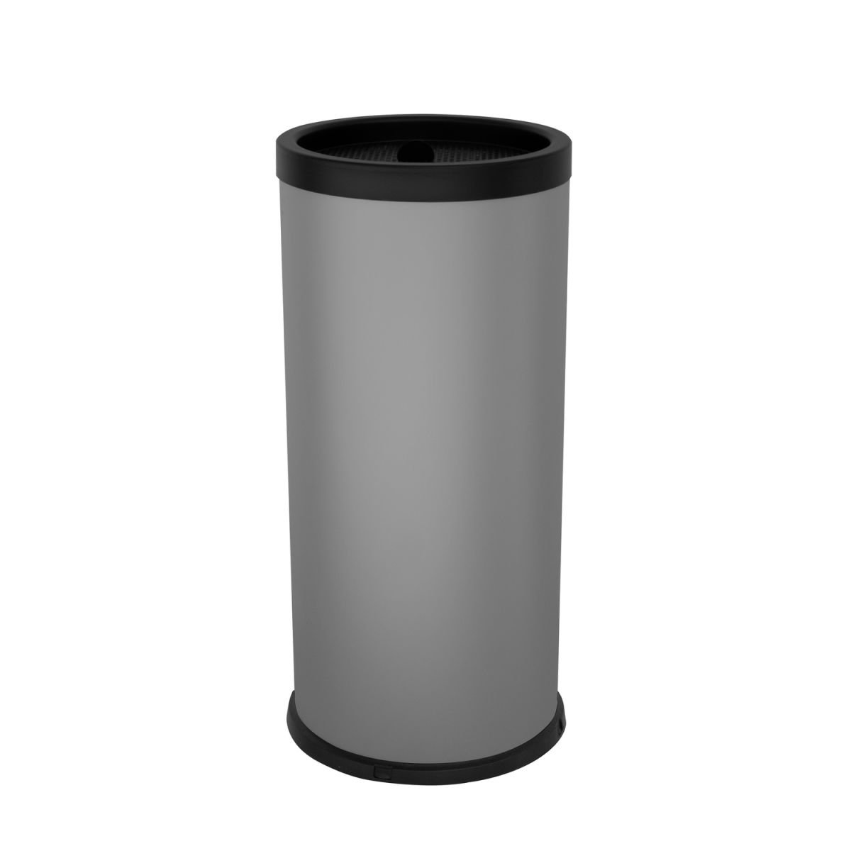 STIL CASA Stil Casa Bodenaschenbecher, Stahl lackiert, oberer Ring mit Zigarettenlöschgitter, 1 kg Sand inklusive 5 l, 32x72 cm (ØxH); grau