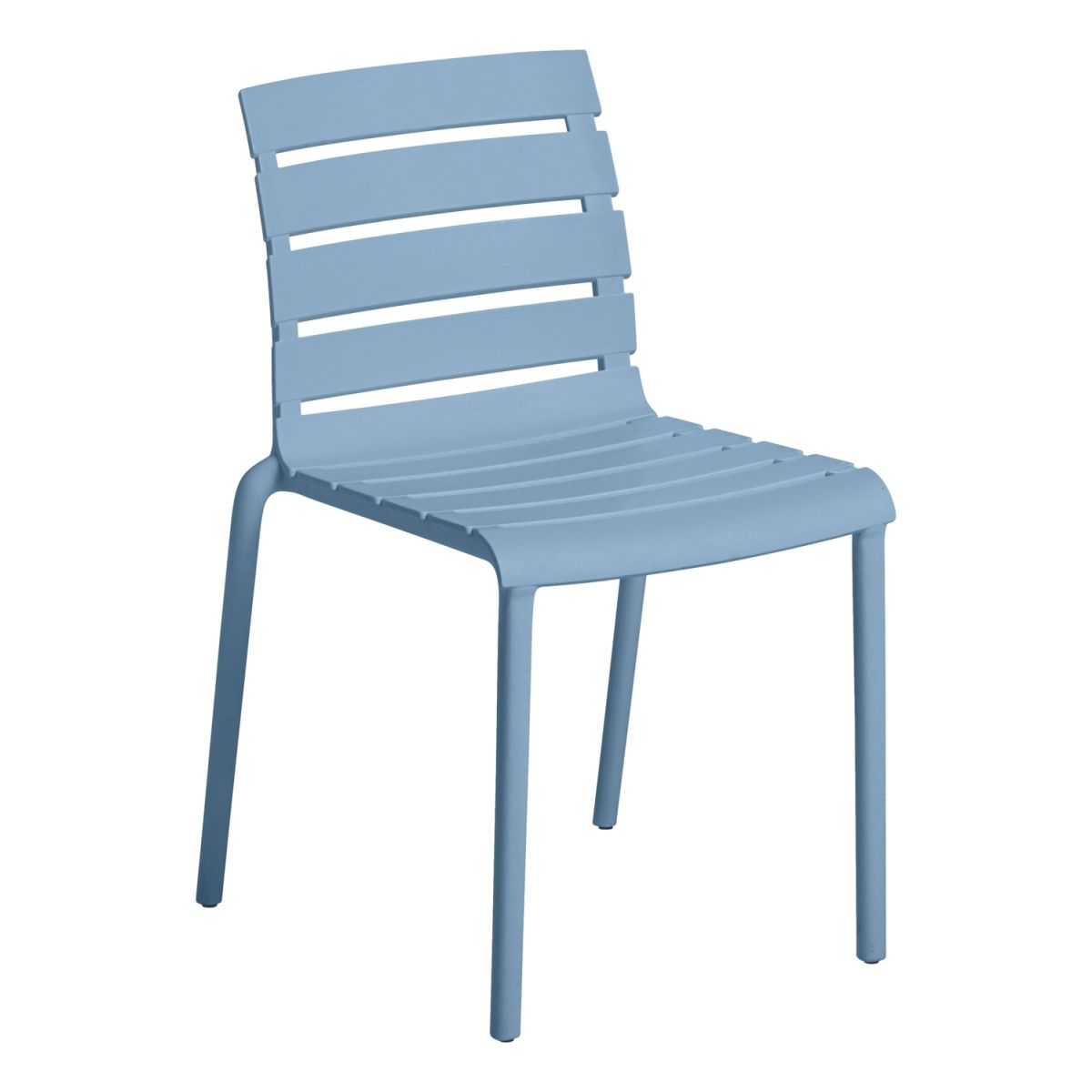 KETTLER Stapelstuhl PONZA aus Kunststoff 47x55x78 cm (BxTxH); Sitz türkis, Gestell türkis; 4 Stück / Pack