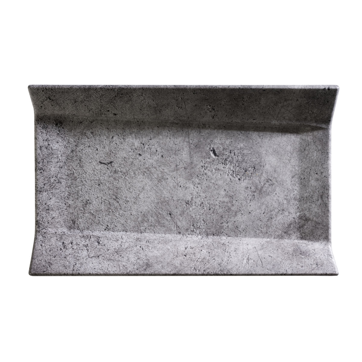 APS GN 1/4 Tablett CONCRA, Melamin 26.5x16.2x3.5 cm (LxBxH); grau; rechteckig