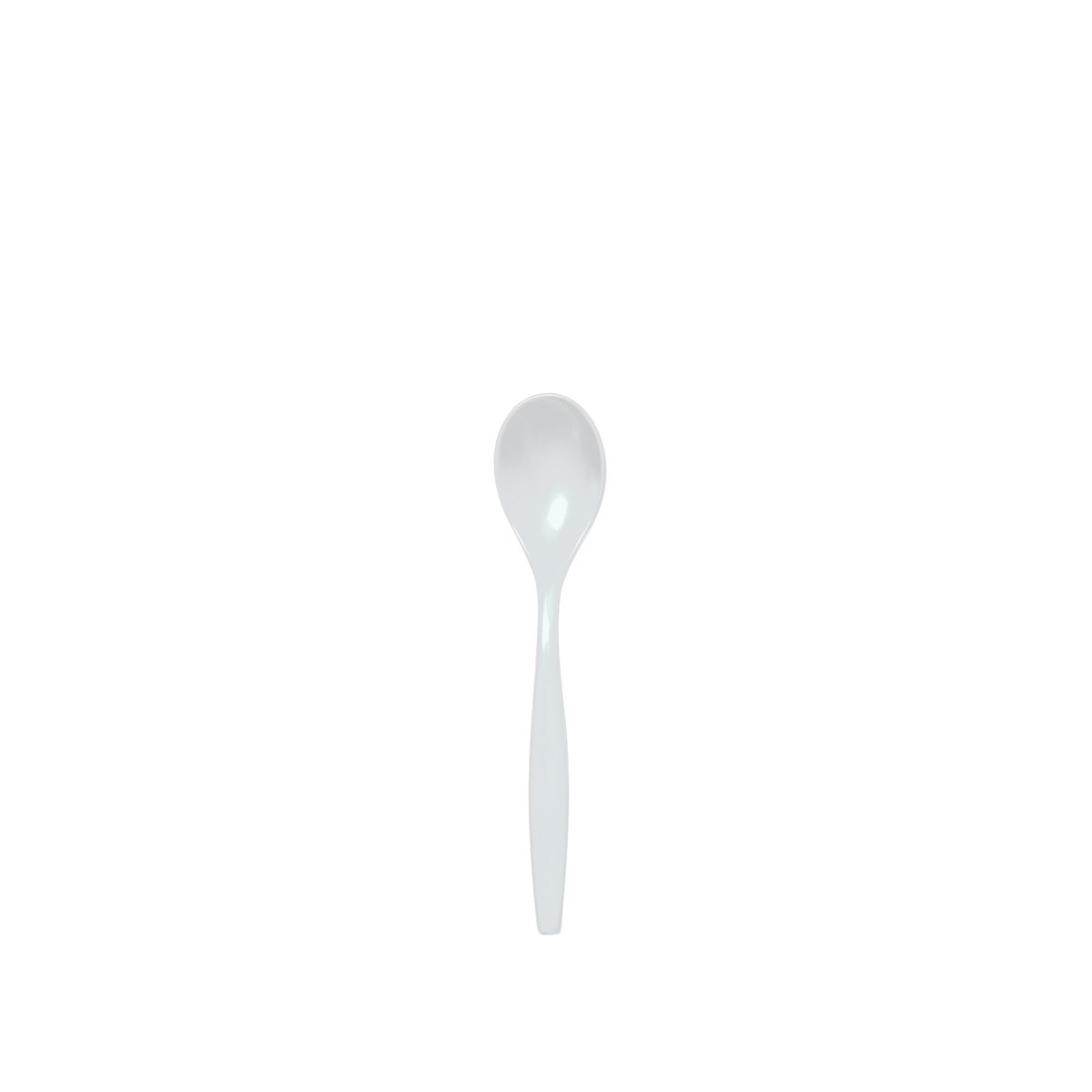 WACA Zuckerlöffel / Kaffeelöffel SAN Kunststoff 13.5 cm (L); weiß; 25 Stück / Pack
