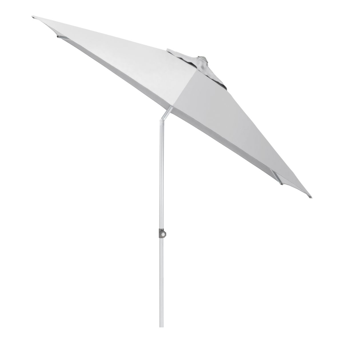 KETTLER Schirm UPF 50+ EASY PUSH, mit PU-Beschichtung 300x300x300x250 cm (LxBxØxH); hellgrau; Gestell silber; rund