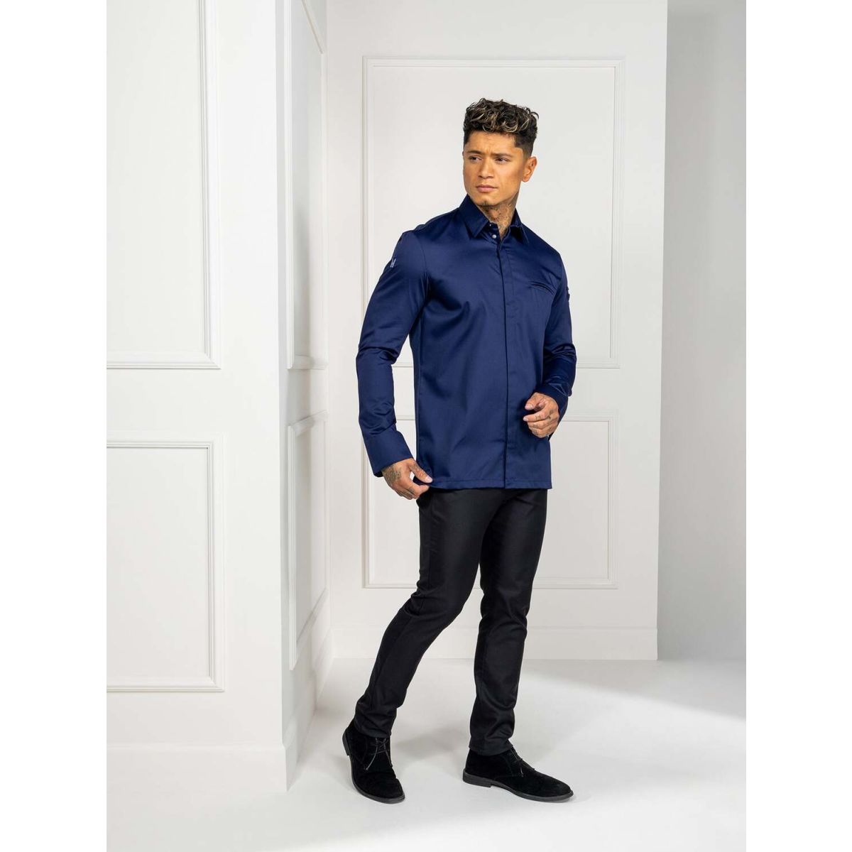 Le Nouveau Chef Kochjacke Angelo Kleidergröße 4XL; blau