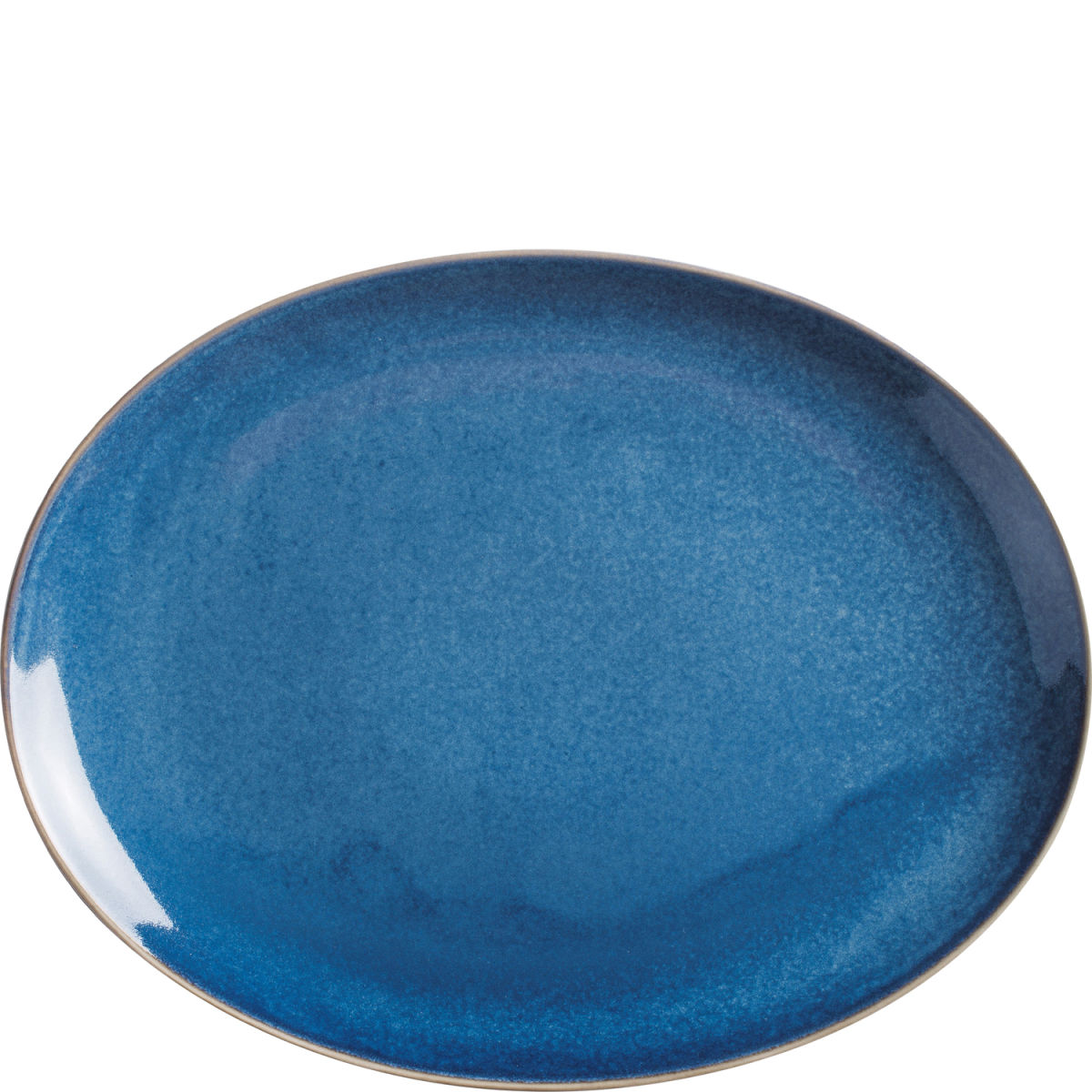 Kahla Platte Homestyle oval 31.8x24.4x2.8 cm (LxBxH); dunkelblau; oval