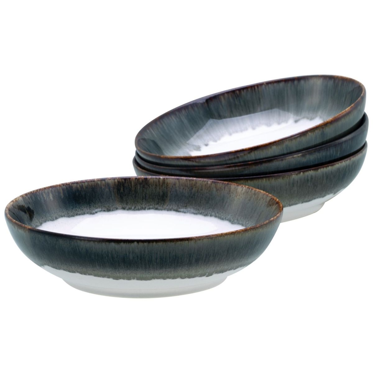 CreaTable Cascade - Poke Bowl 4-tlg 950 ml, 22.5x6 cm (ØxH); steingrau; rund; 4 Stück / Pack