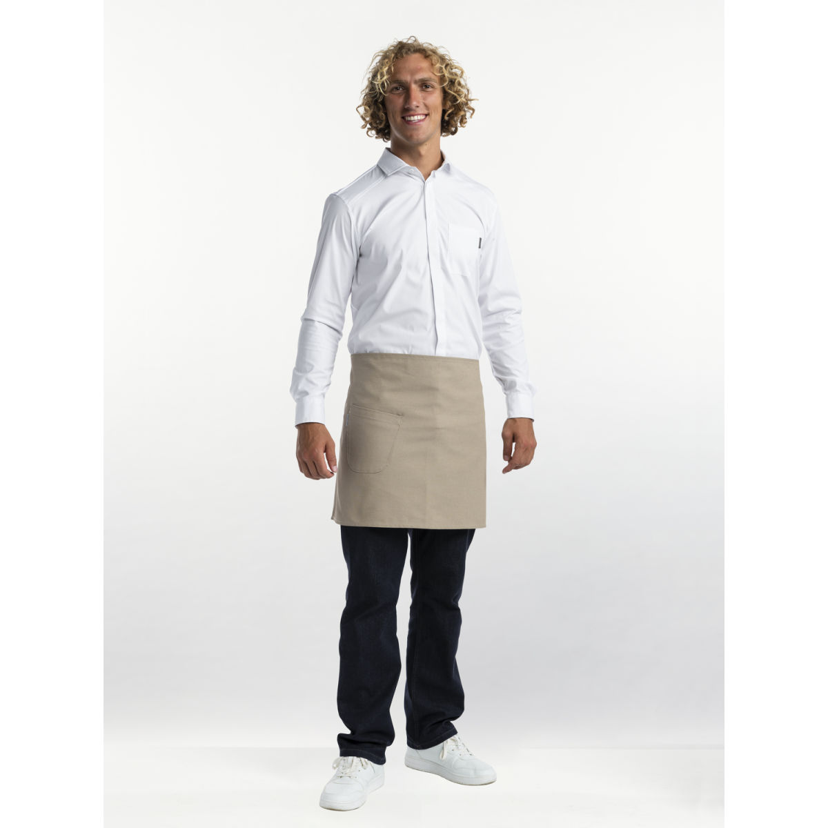 Chaud Devant Bistroschürze Bujutsu Sand W90 – L45 45x90 cm (LxB); sand