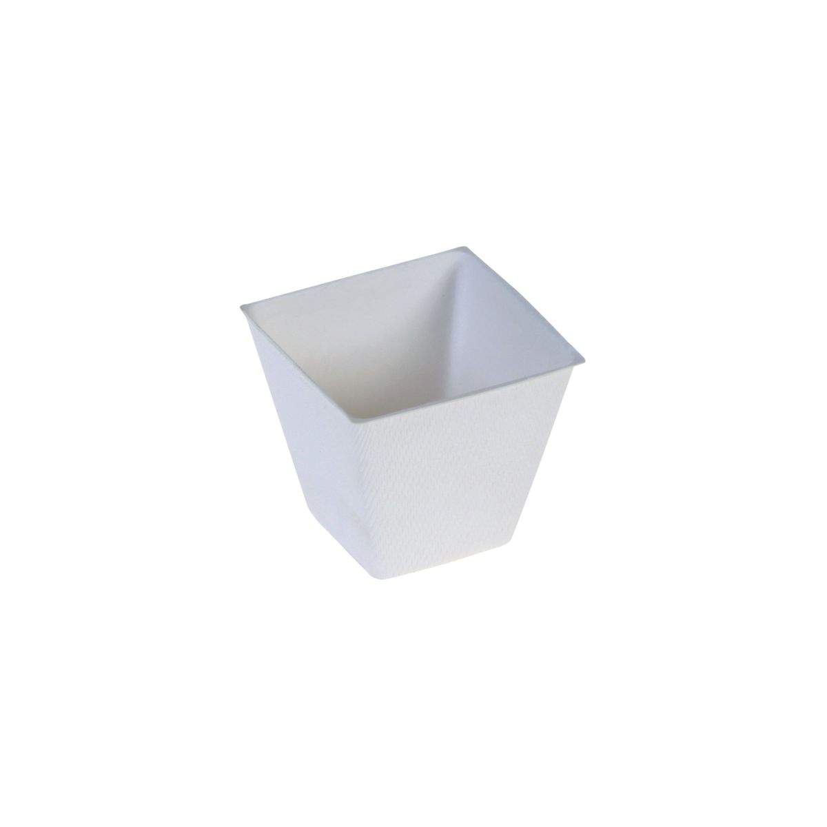 naturesse Häppchenschale Pyramid Zuckerrohr 60 ml, 4.5 cm (H); weiß; 500 Stück / Pack