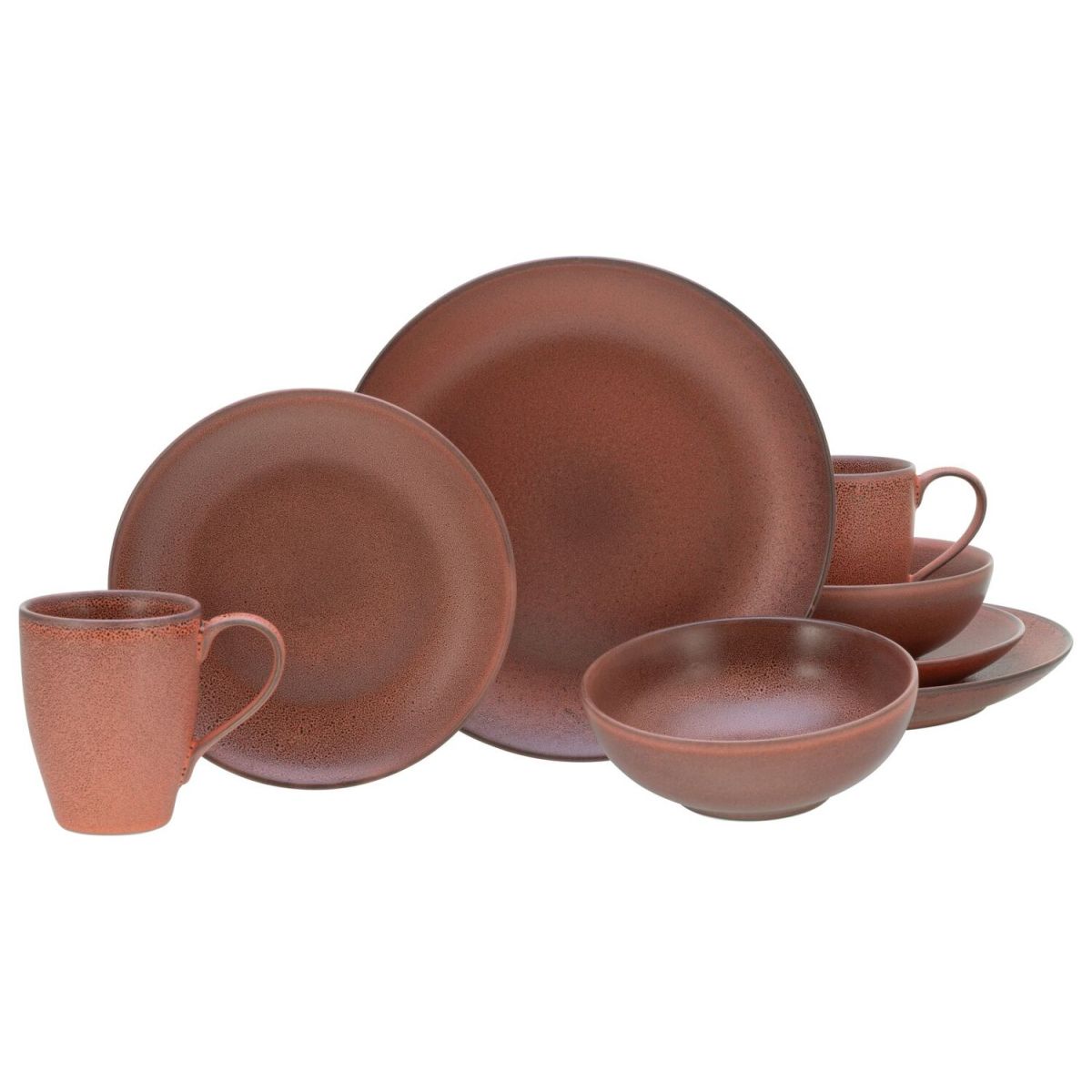 Sierra Nevada Fuego - Set combinato da 8 pezzi CreaTable; rosso