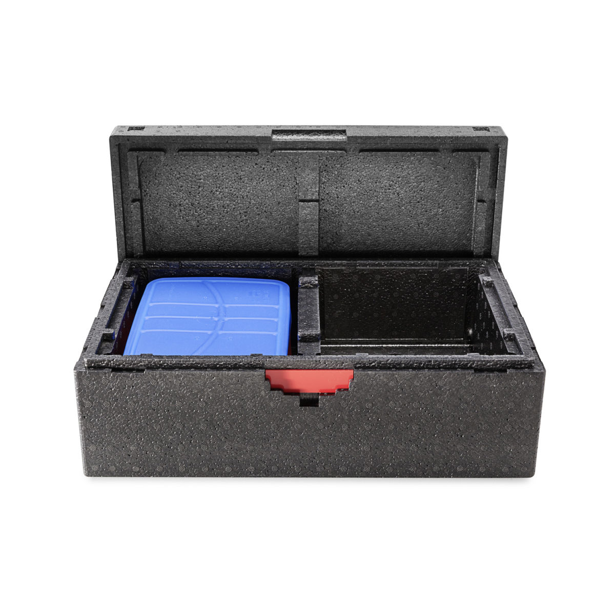 thermohauser 6er Transportbox, schwarz, aus EPP 26.2 l, 48.5x30x18 cm (LxBxH); schwarz