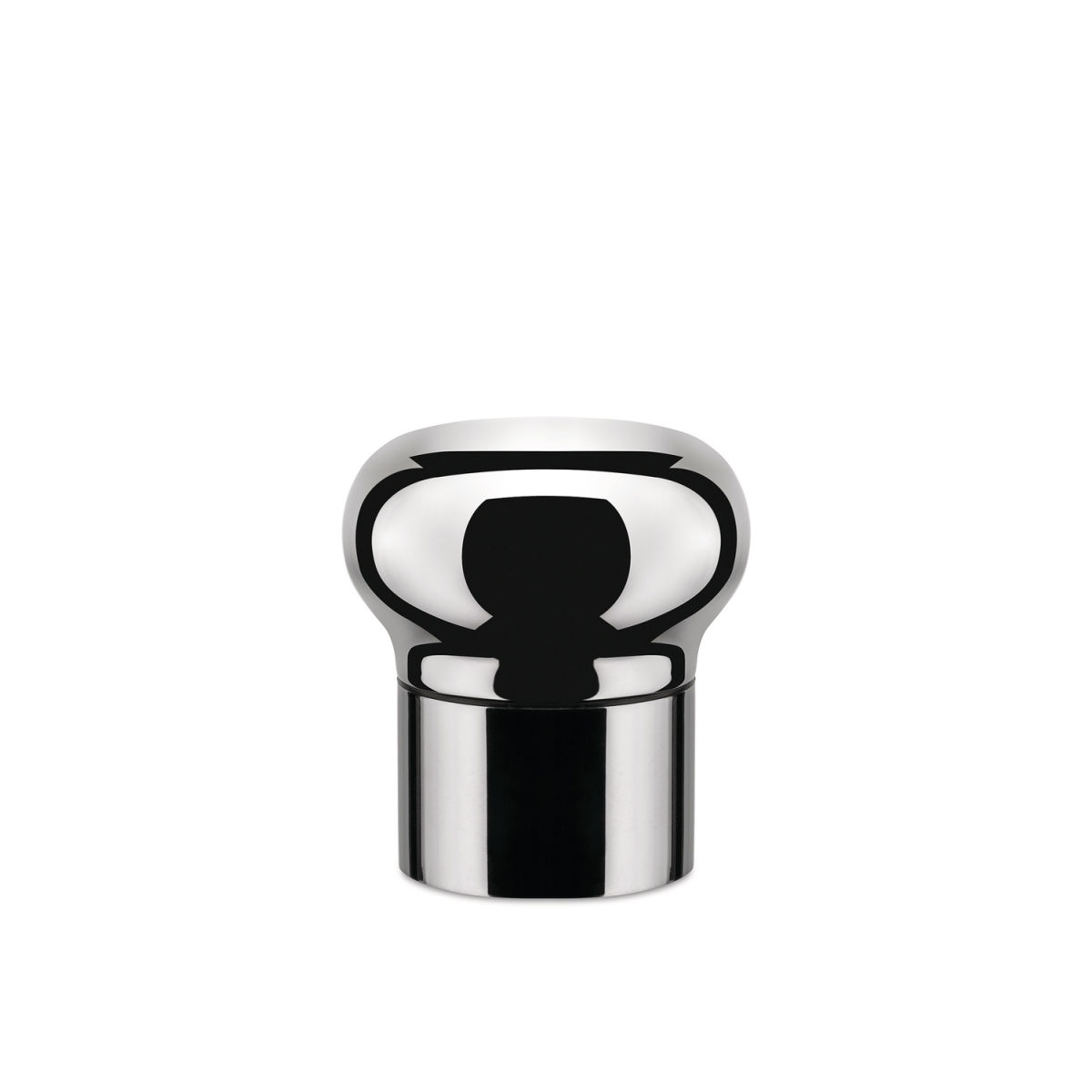 Alessi Noè Wein- und Champagnerflaschenverschluss; 6x5.5 cm (HxØ); silber