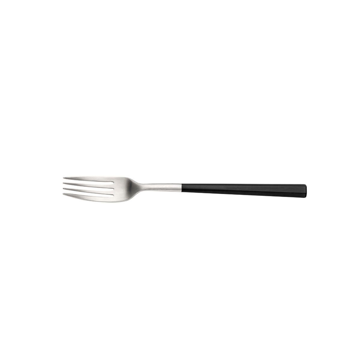 Pintinox Tafelgabel HIVE Satin Geschmiedet ABS Griff Schwarz 21 cm (L); schwarz; 12 Stück / Pack