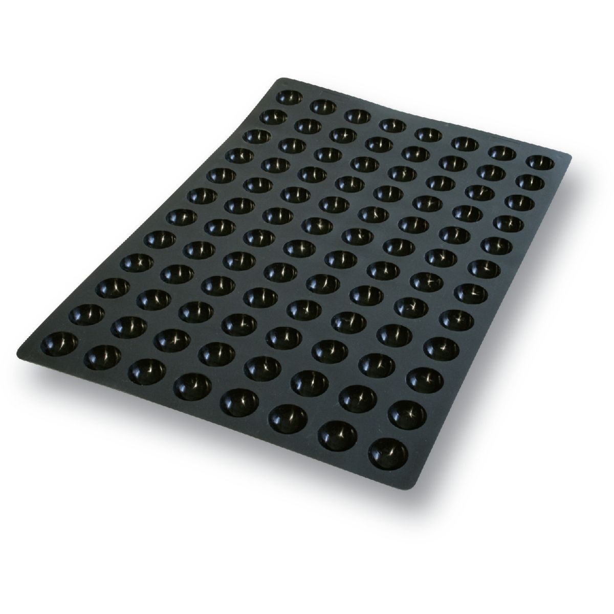 Schneider Silikonbackform Halbkugel Mini 11 ml, 60x40x3.5x1.75 cm (LxBxØxH); schwarz