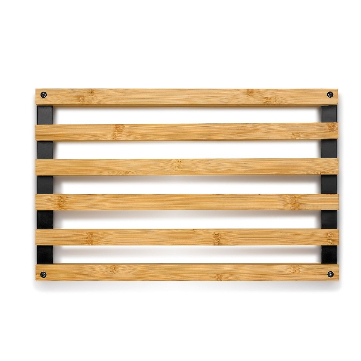 kela Untersetzer Kiril Bambus 38x24 cm (LxB); schwarz; rechteckig