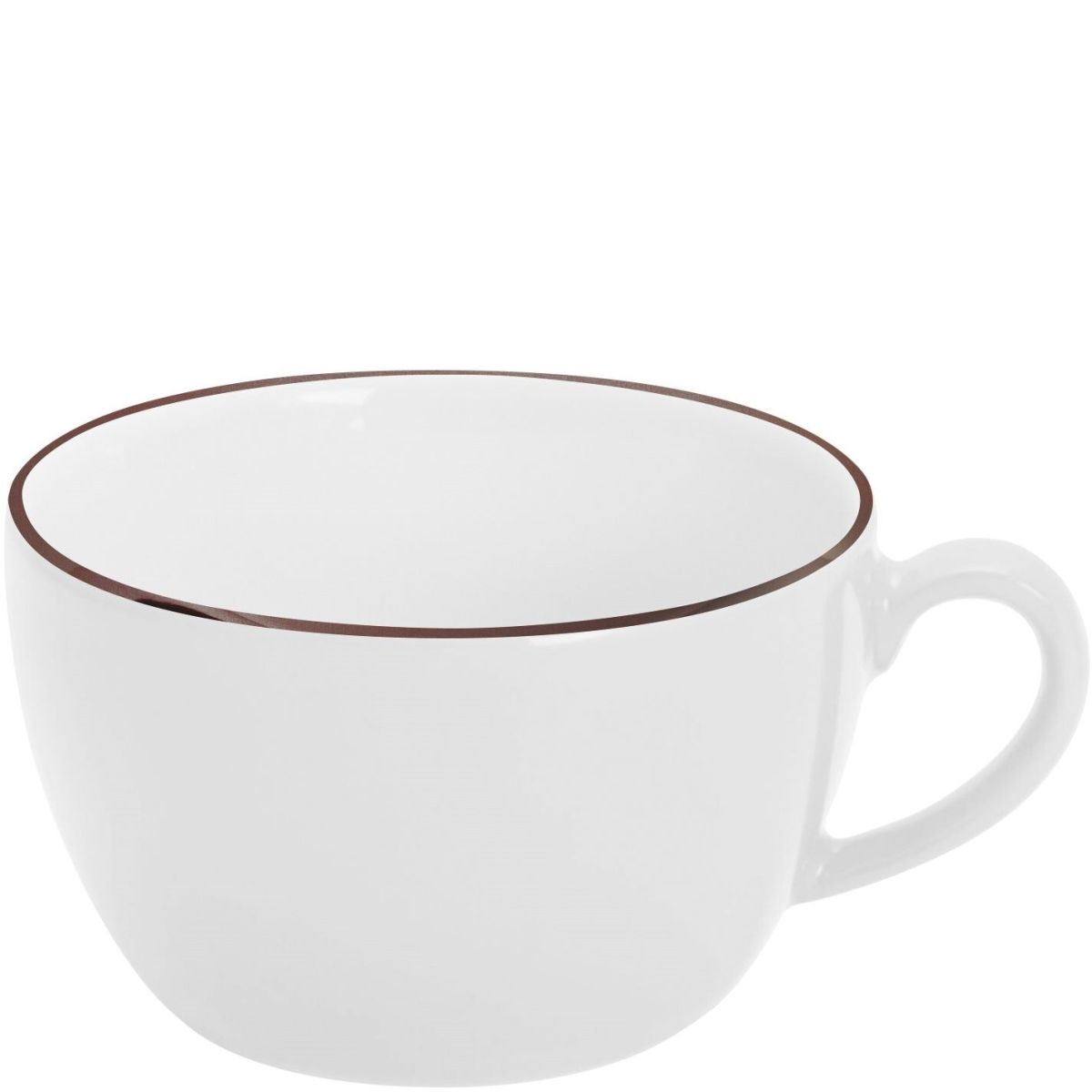 Kahla Cappuccino-Obertasse Pronto Line 250 ml, 9.5x5.9 cm (ØxH); cocabraun; rund; 6 Stück / Pack