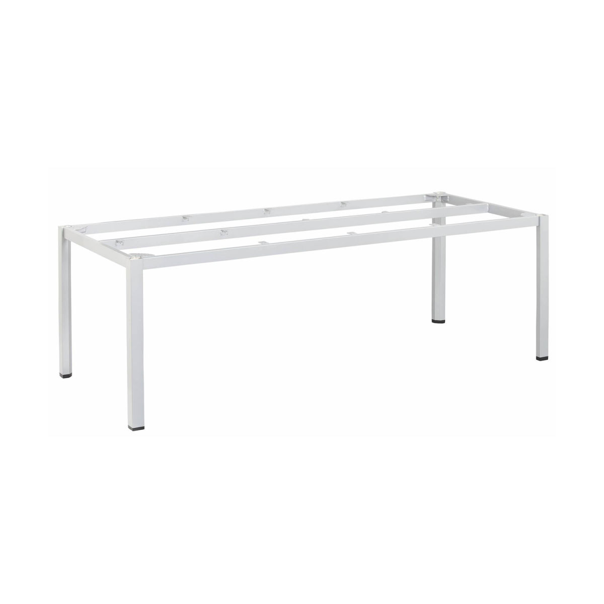 KETTLER Tischgestell CUBIC 220x95x73 cm (LxBxH); Platte silber, Gestell silber; rechteckig