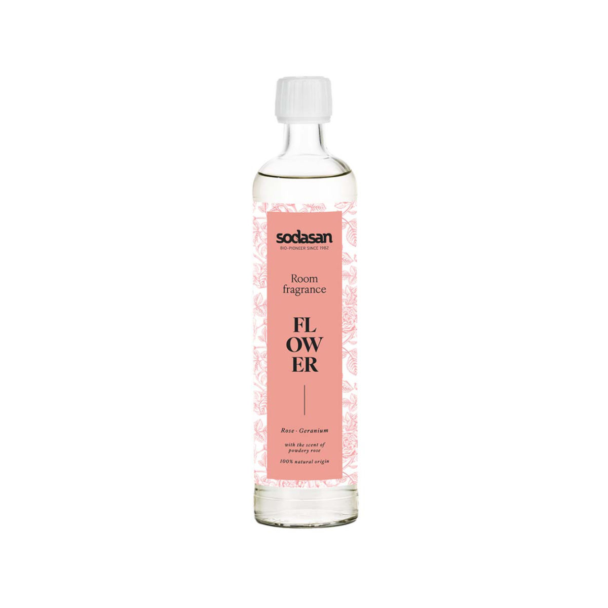 Sodasan Raumduft Rose Nachfüllflasche 500 ml; 500 ml, 500 ml, 9.5x27 cm (BxH); weiß/rot