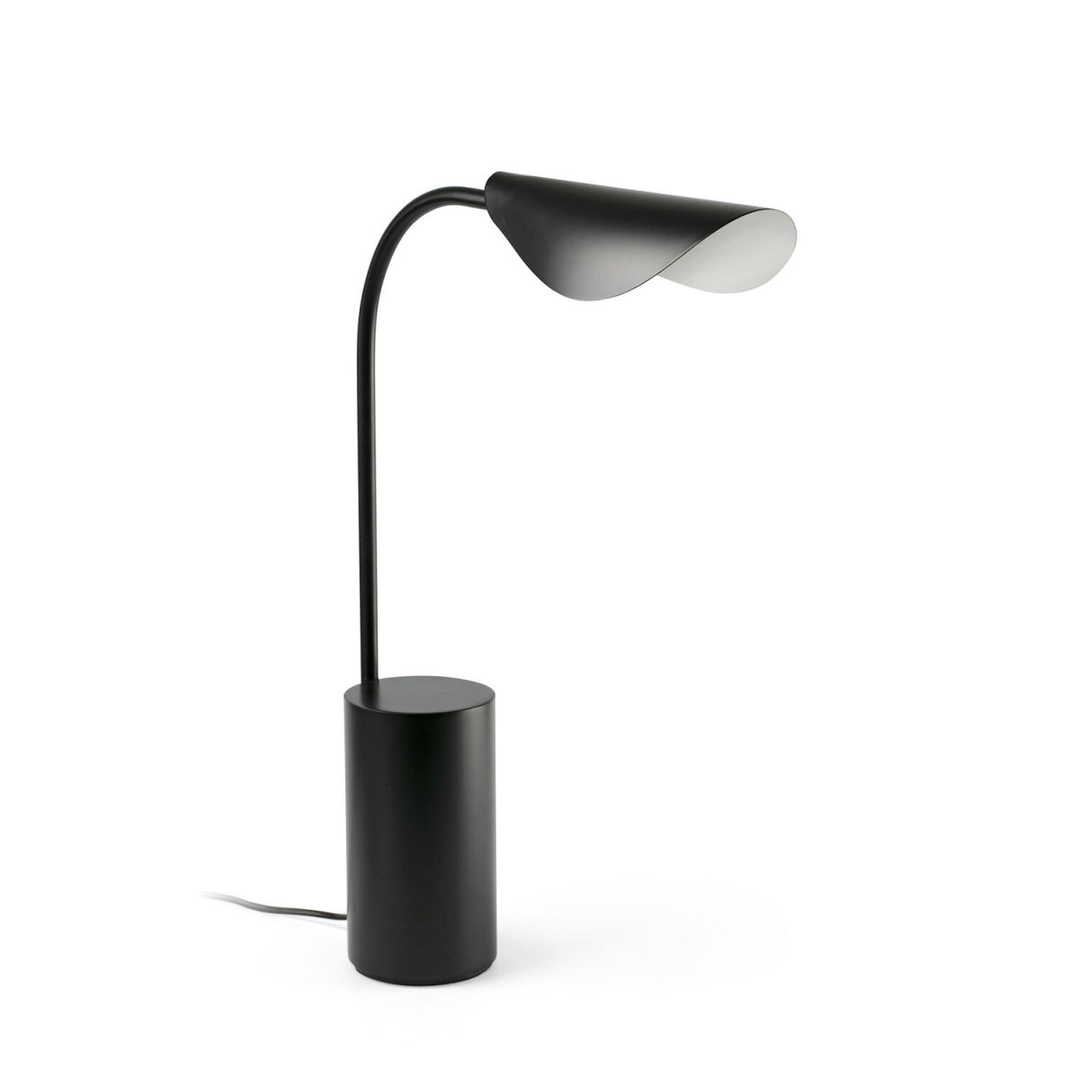 FARO Barcelona LIGGERA Schwarze Tischleuchte 55.7 cm (H); schwarz