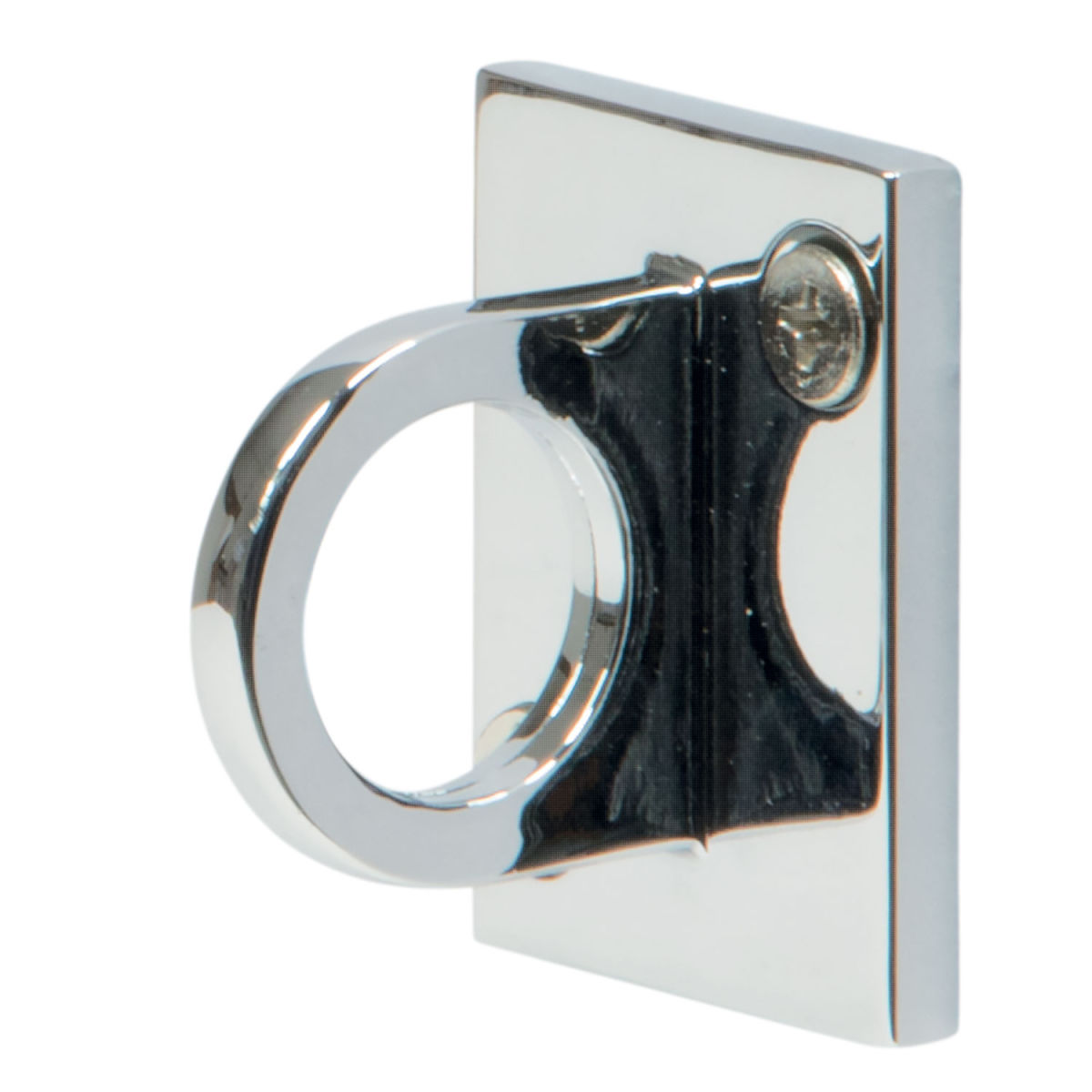 Gancio da parete per corda paletto accoglienza Classic - Cromo - Kit di montaggio incluso Securit; 3.5x0.06x5x0.06 cm (LxLxHxP); argento