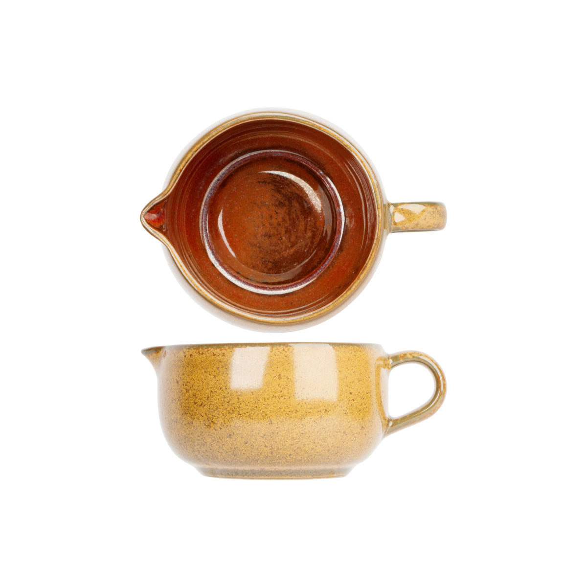 Cosy & Trendy Elements Mustard Milchkanne - Sossenschüssel 160 ml, 8.8x11.2x4.5 cm (LxBxH); braun/rostbraun; 6 Stück / Pack