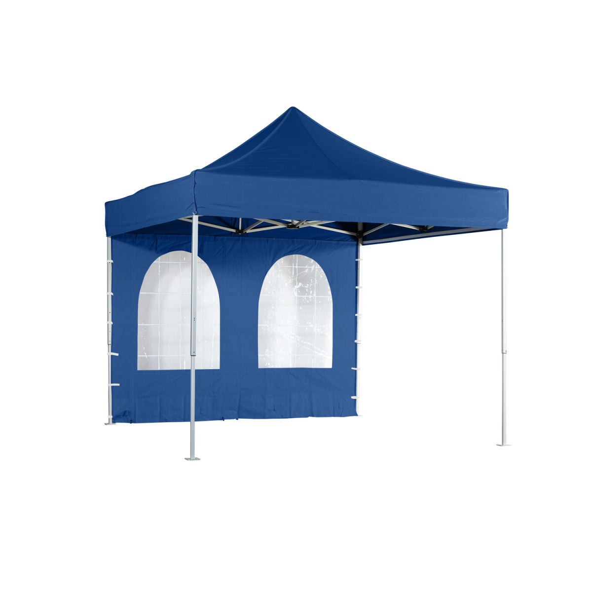 VeroTENT VeroTENT 6m Seitenwand mit Bogen-Fenster 600x205 cm (LxB); blau