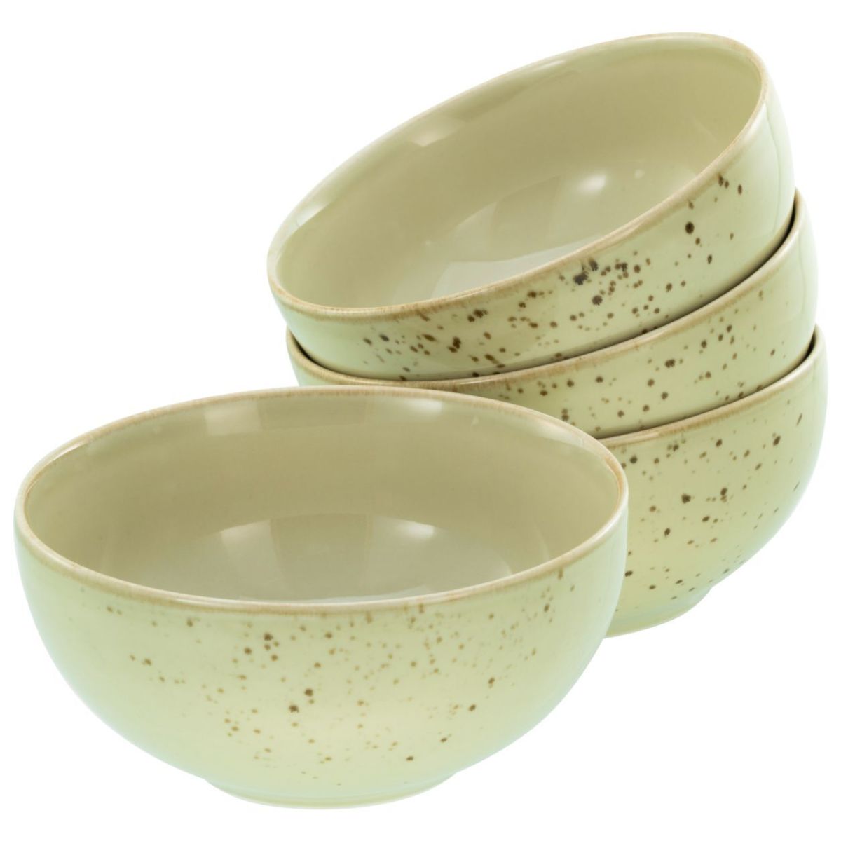 CreaTable Nature Collection - Buddha Bowl 4-tlg 900 ml, 17.5x8.5 cm (ØxH); creme; rund; 4 Stück / Pack