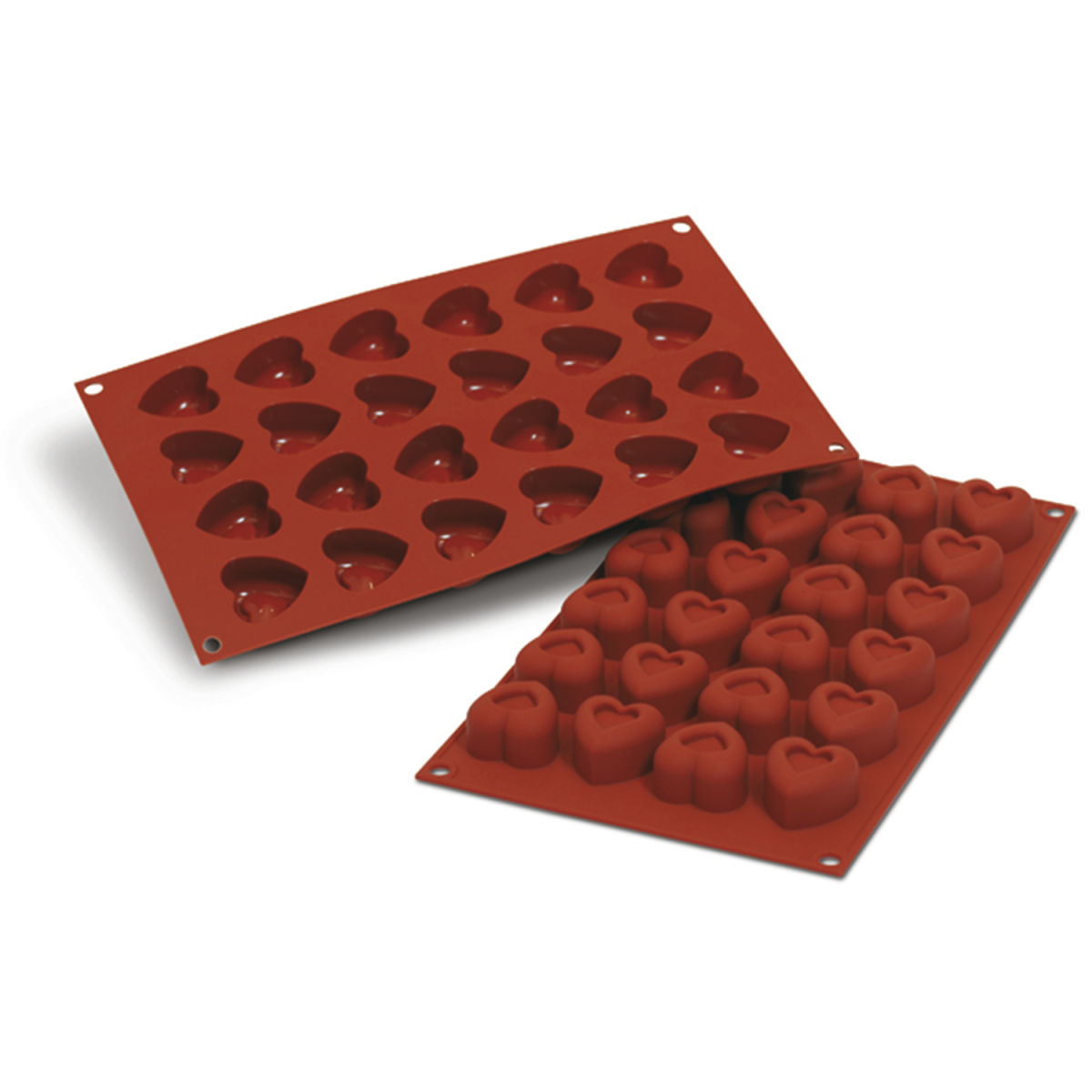 Schneider Silikonbackform Herz 16 ml, 30x17.5x2.3 cm (LxBxH); rot