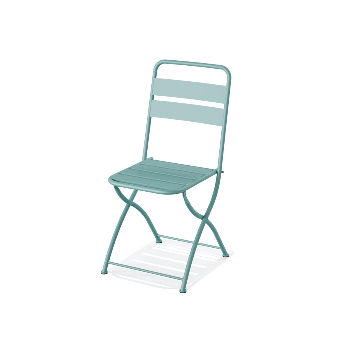 Feros Klappstuhl Breeze Bistro Metall 44x52x87 cm (BxTxH); blau; 2 Stück / Pack