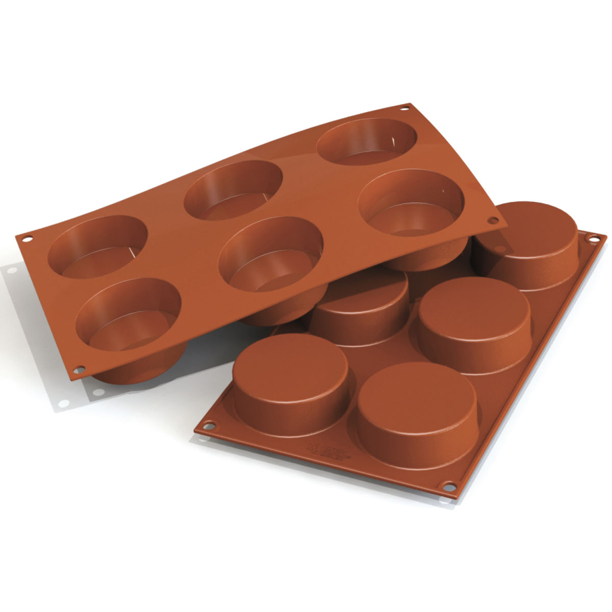 Schneider Silikonbackform Zylinder 103.5 ml, 30x17.5x7x2.7 cm (LxBxØxH); rot