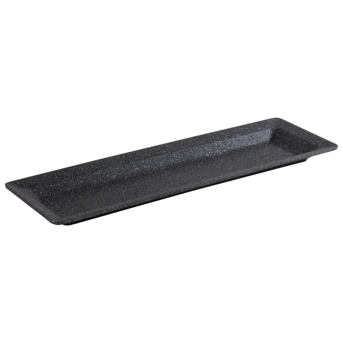 APS GN 2/4 Tablett FROSTFIRE, Aluminium; GN 2/4, 53x16.2x3 cm (LxBxH); schwarz/silber; rechteckig