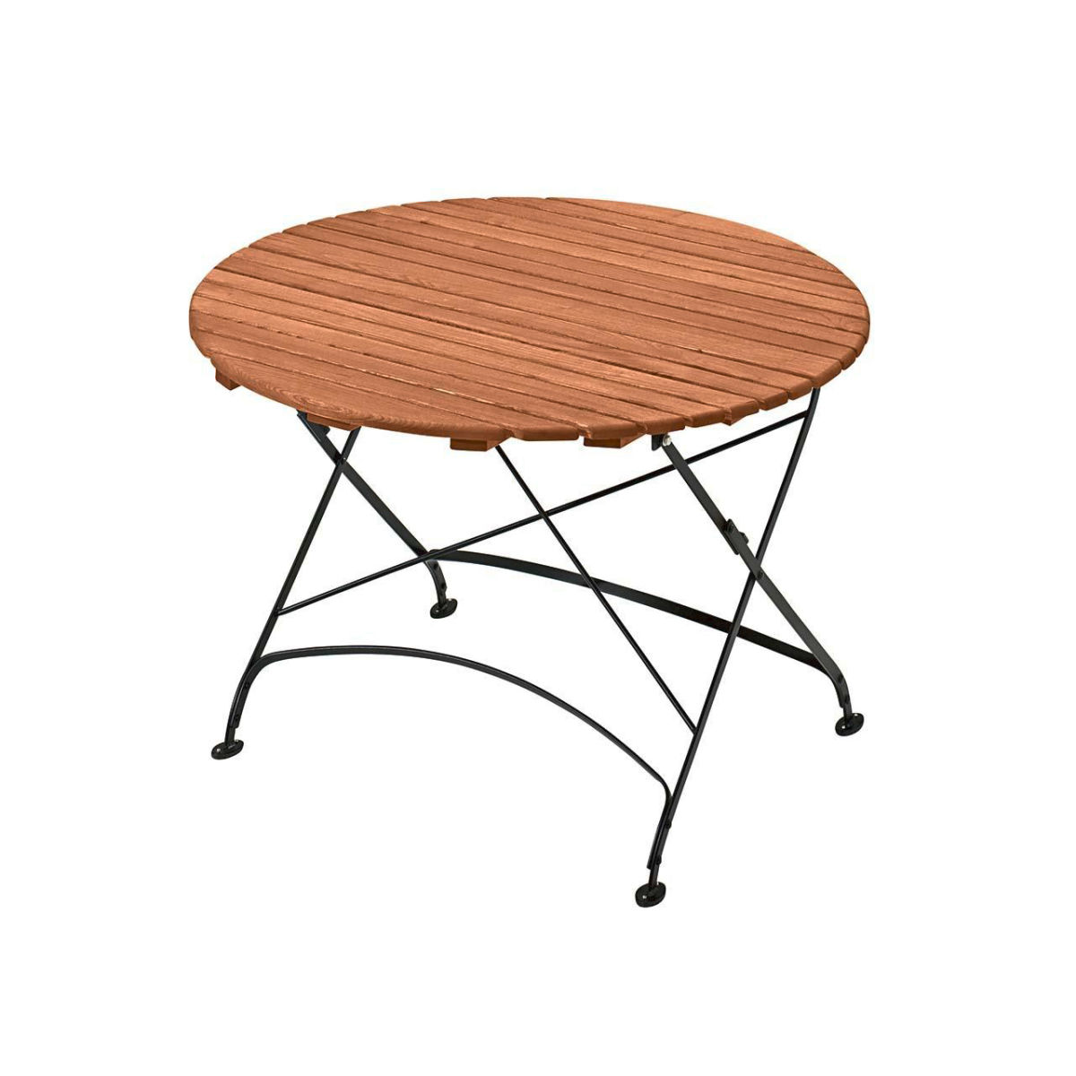 Rondo Gartentisch 'Maja' 110x73 cm (BxH); natur/schwarz