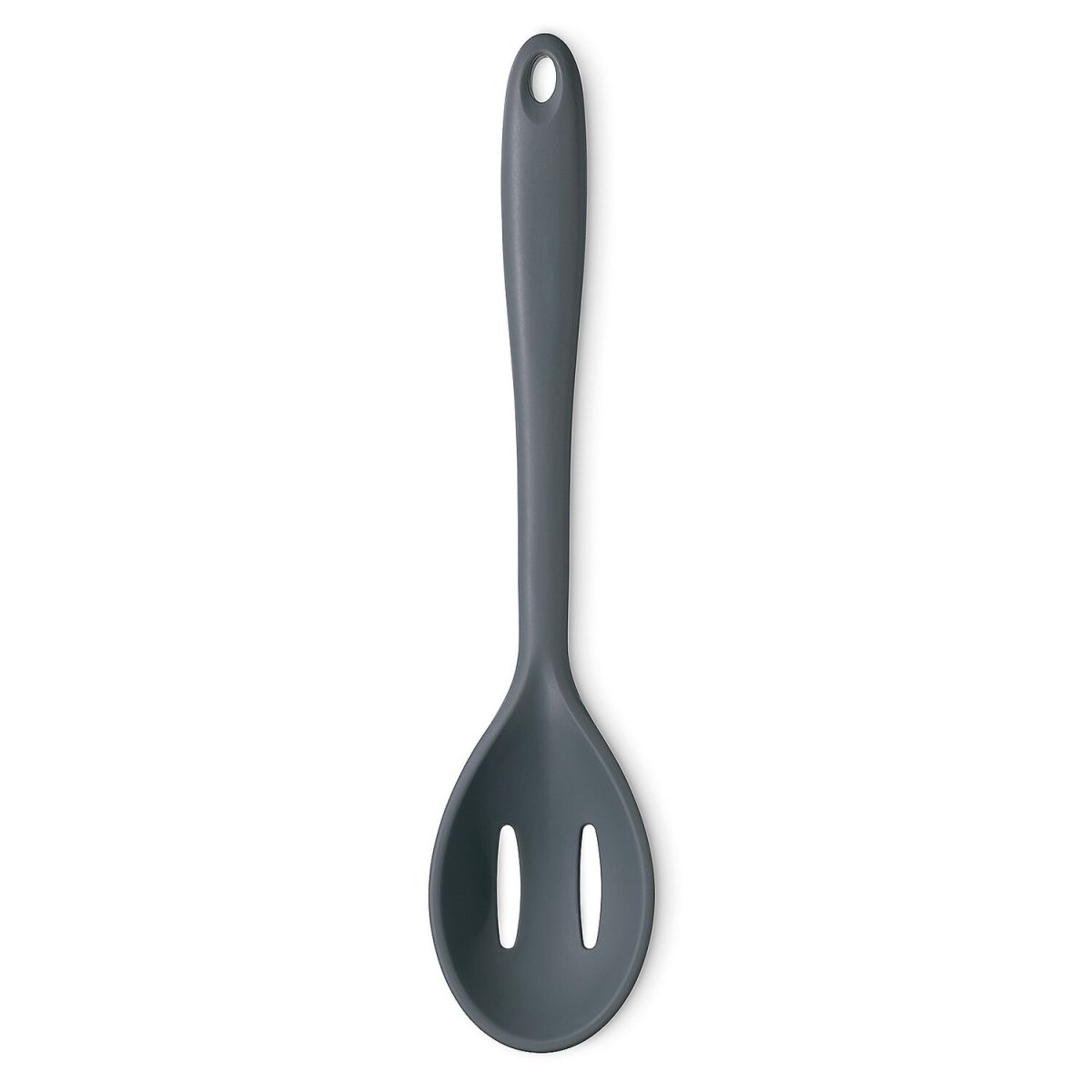 kela Servierlöffel Tom Silikon geschlitzt 28x6 cm (LxB); grau