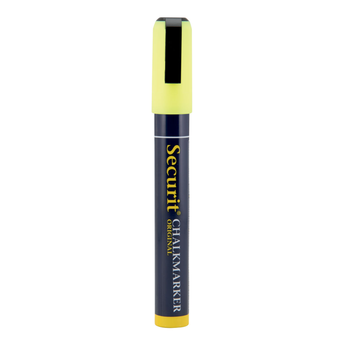 Pennarello a gesso liquido Punta obliqua 2-6 mm Securit; 2 cm (L), lunghezza carattere 20 mm; giallo