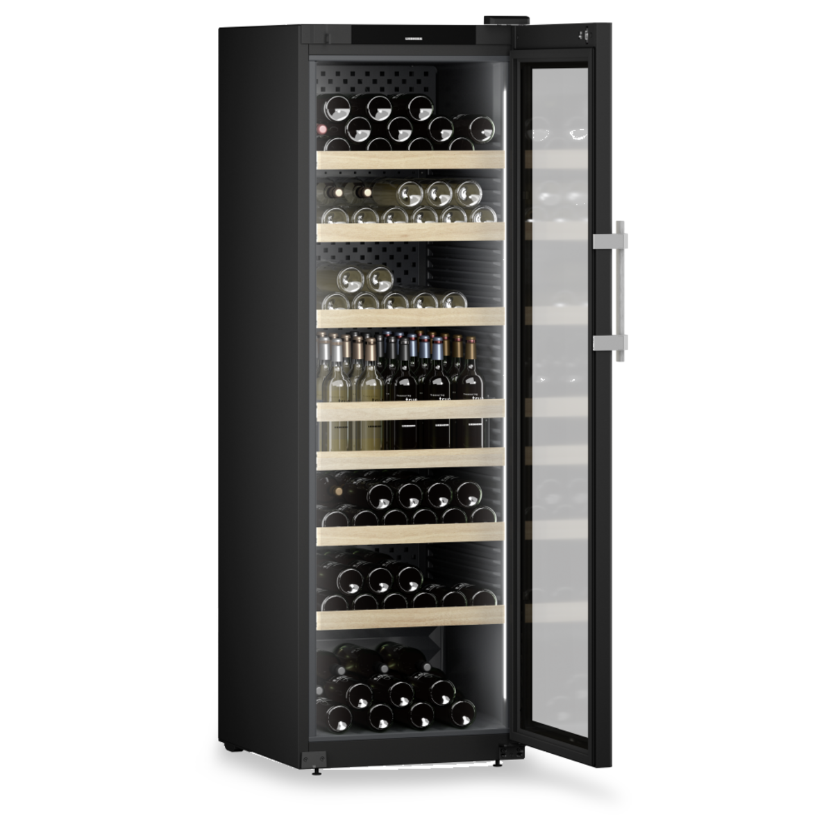 Liebherr Weinschrank WFbli Professional Smart Device fähig; 459000 ml, 59.7x188.4x76.3 cm (BxHxT); schwarz