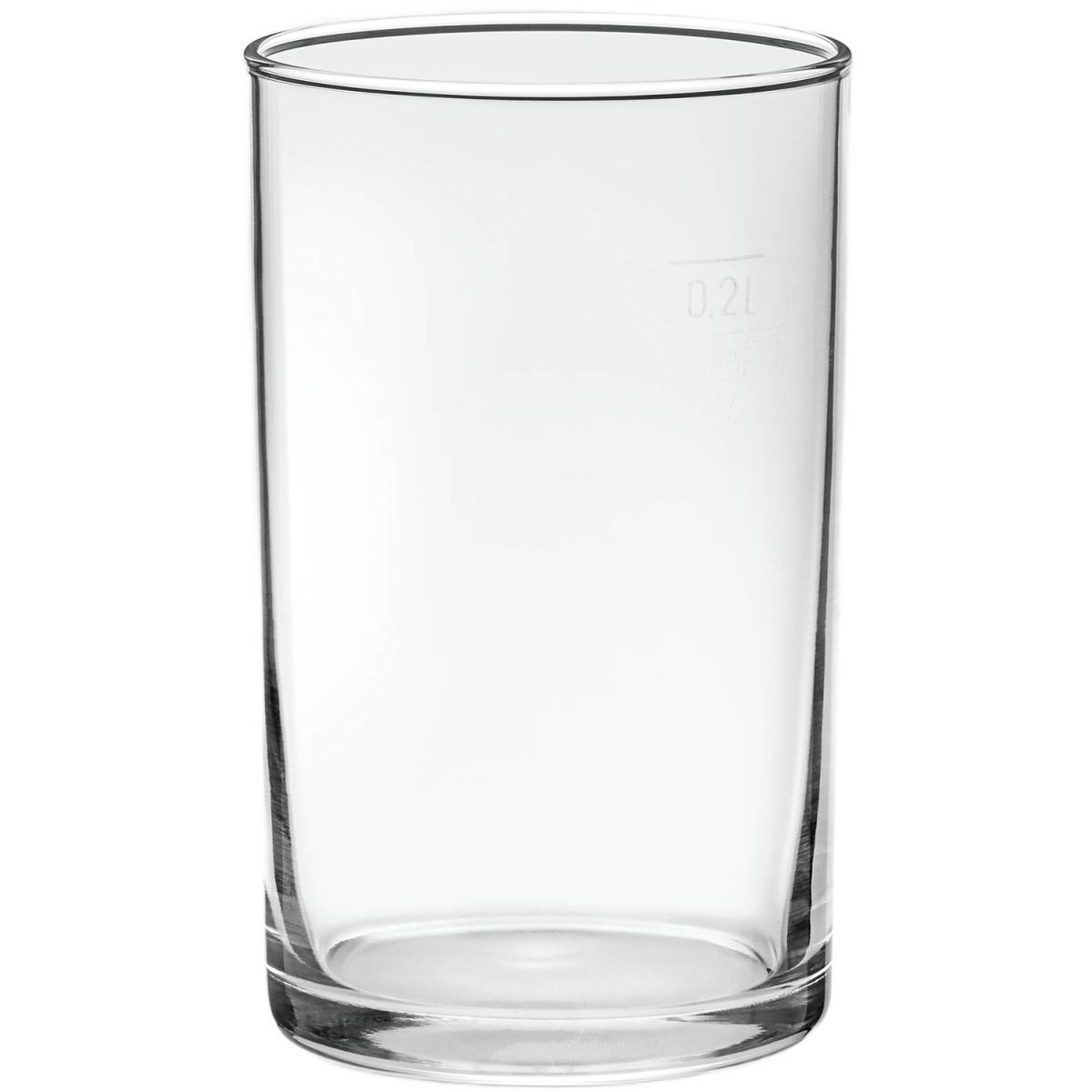 van Well Altbierbecher 0,20 l, geeicht, van Well 200 ml, 6x10.5 cm (ØxH); transparent; 0.2 l Eichstrich, 12 Stück / Pack