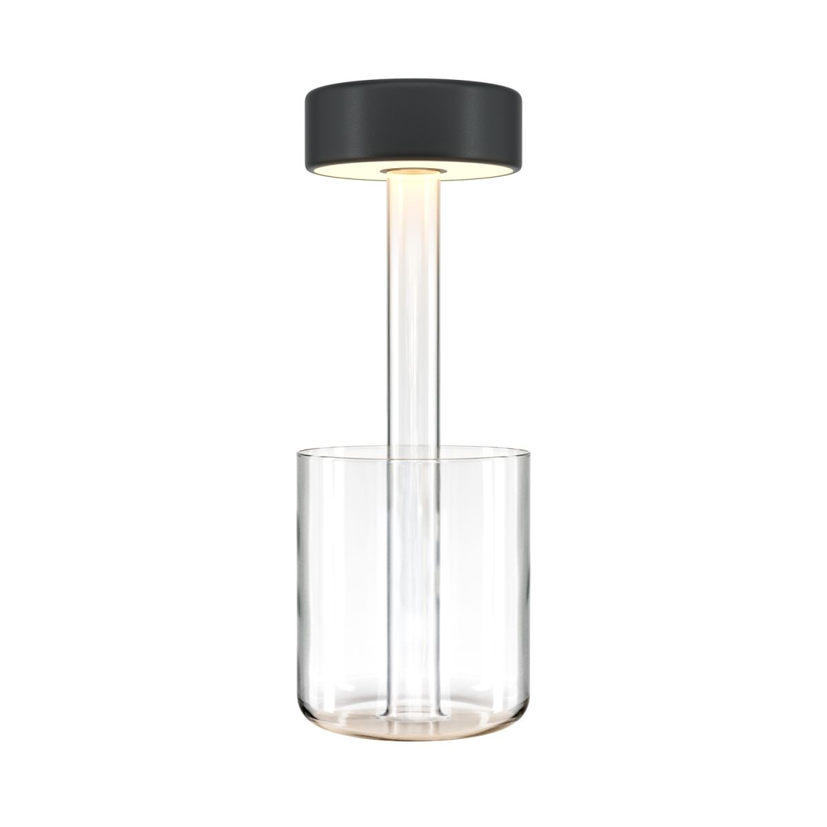 Maytoni Maytoni Akku-Leuchte AI Collaboration Transparent, aus Glas, LED, dimmbar; 12x12x12x34.8 cm (LxBxØxH); transparent; Gestell transparent