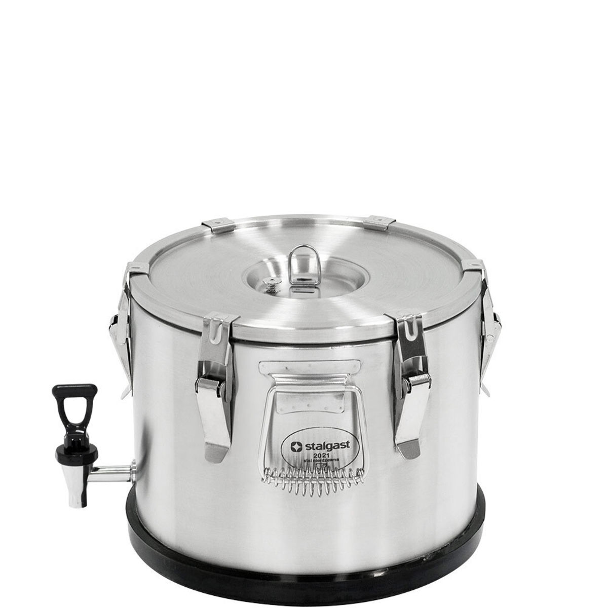 Stalgast Thermobehälter aus rostfreiem Edelstahl, mit Ablasshahn 15 l, 29.5x33 cm (HxØ); silber