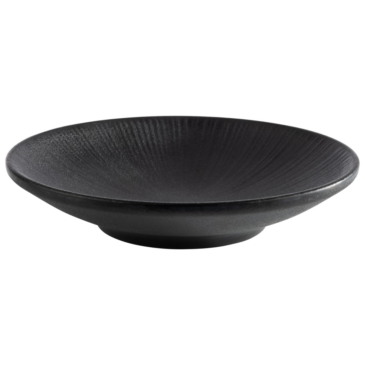 APS Teller tief NERO, Melamin 15x15x3 cm (LxBxH); schwarz; rund